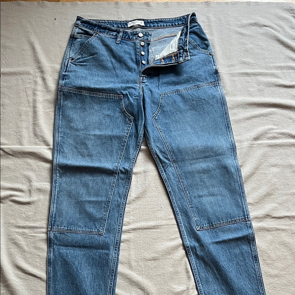 Abercrombie Double Knee Panel Dad Jeans